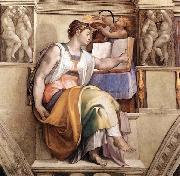 Michelangelo Buonarroti The Erythraean Sibyl oil painting artist